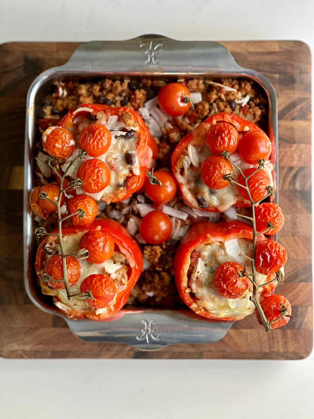 Ground Turkey Stuffed Peppers