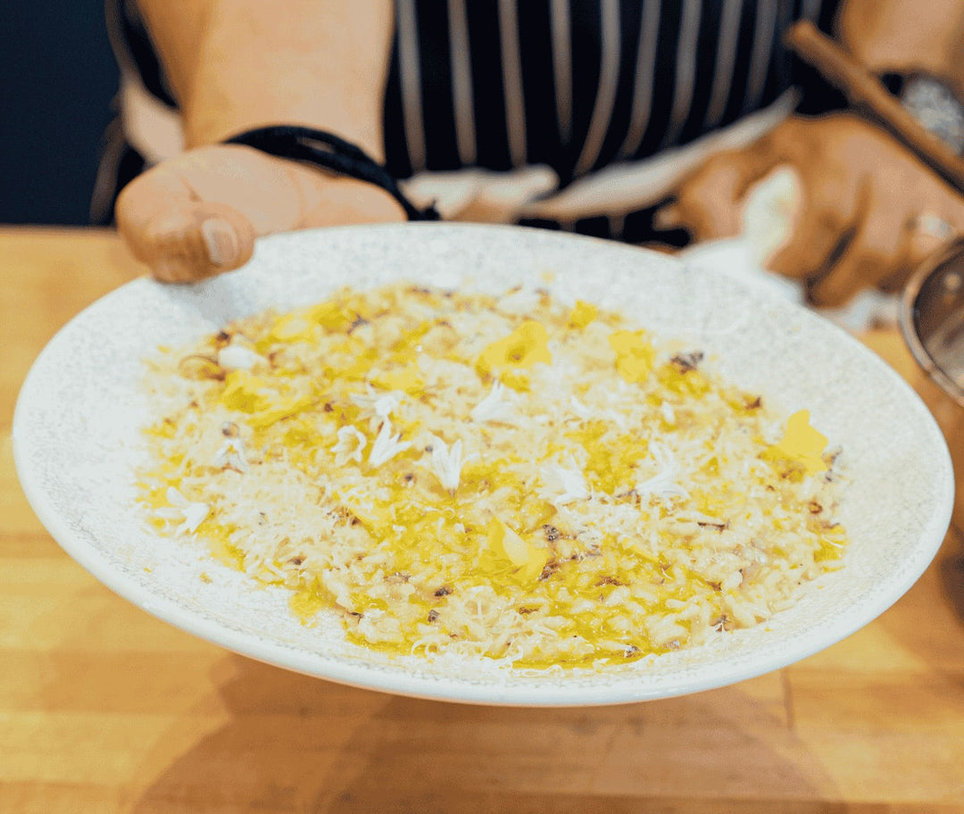 Wild Spring Greens Risotto by Chef Chris Cosentino