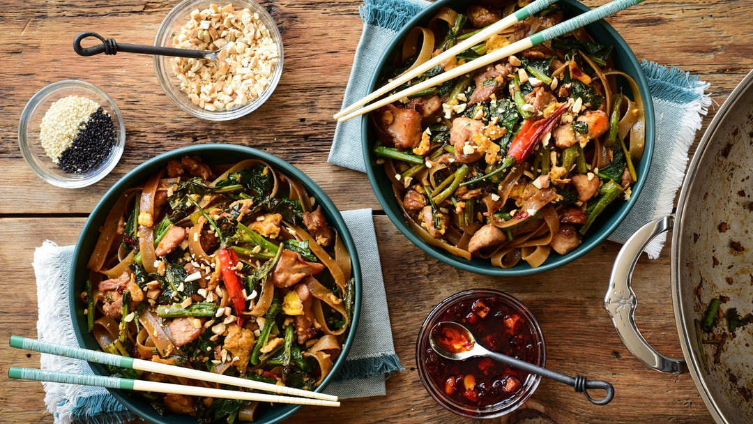 Thai Chicken Stir Fry with Rice Noodles (Pad See Ew)