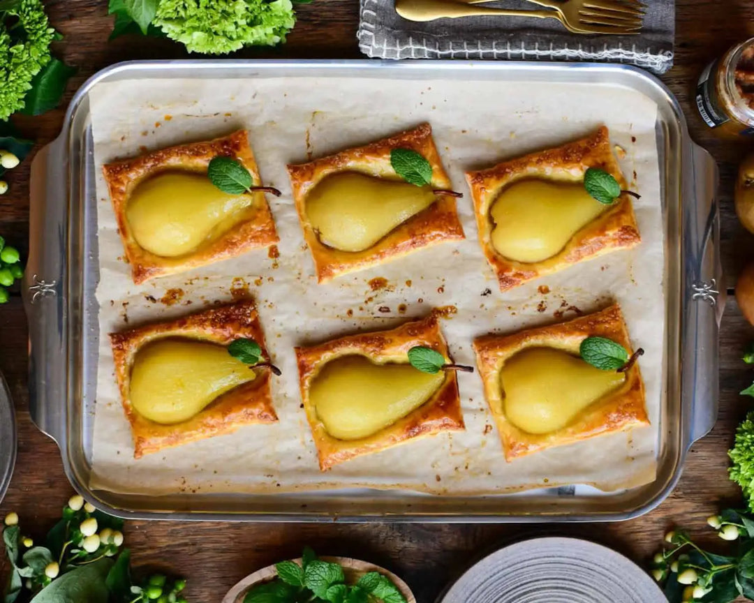 Poached Pear Puff Pastry