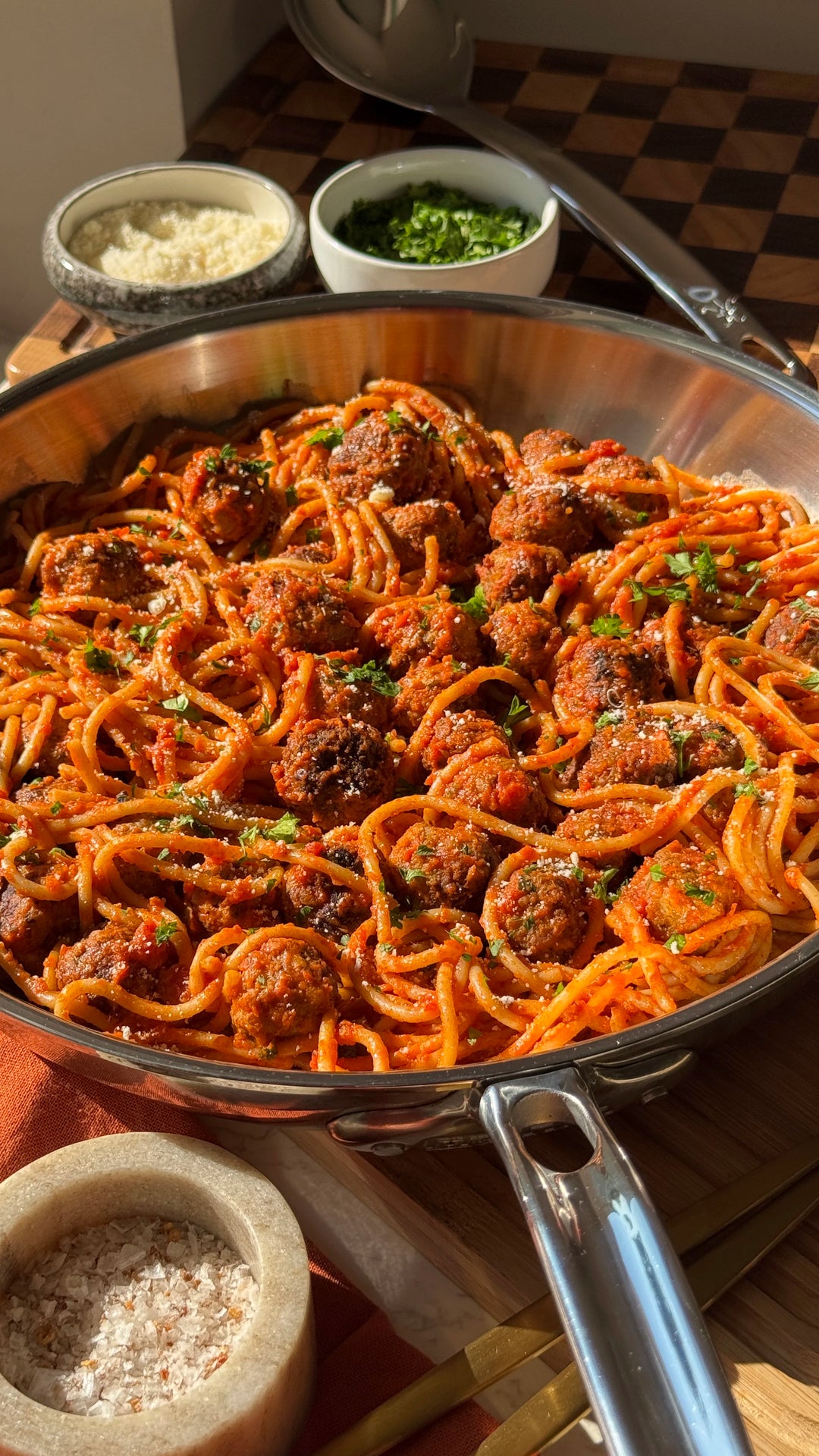 Gluten-Free Spaghetti & Mini Meatballs