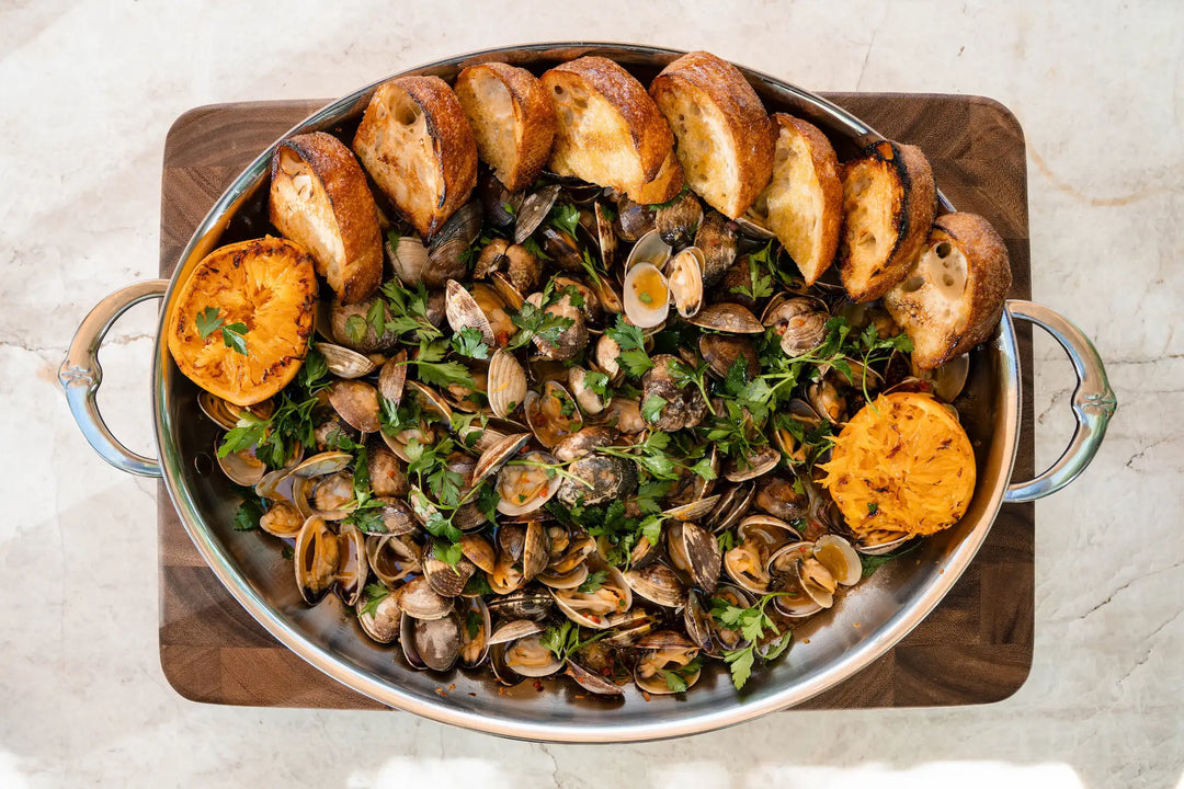 Grilled Clams Casino
