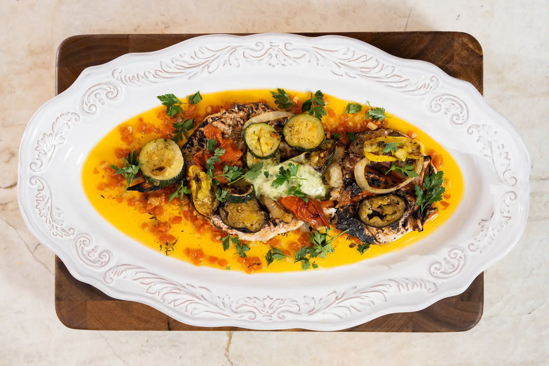 Whole Grilled Pacific Snapper