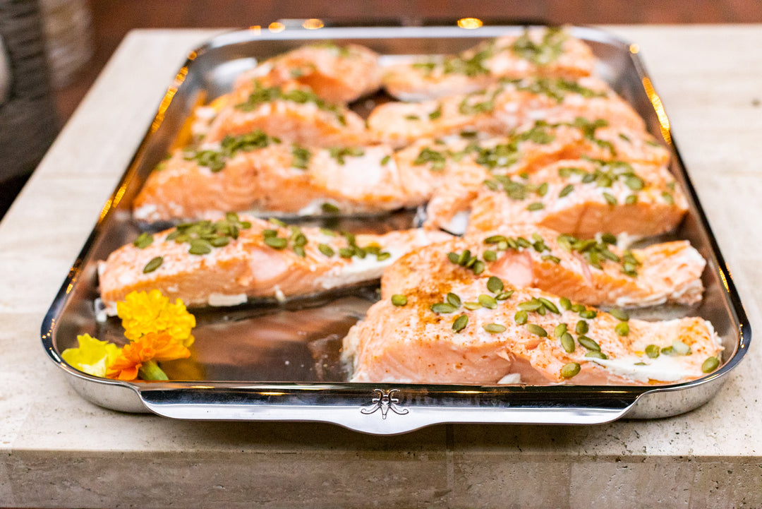 Salmon with Pepitas and Lime