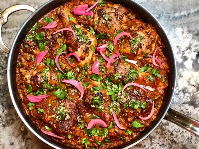 Arroz Con Pollo with Chimichurri - Hestan Culinary