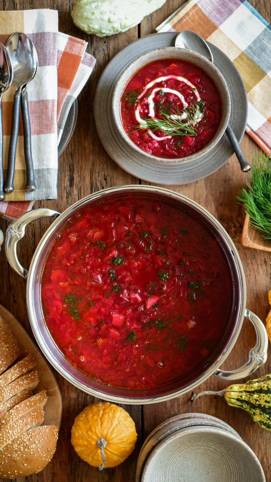 Borscht (Beet & Cabbage Soup)