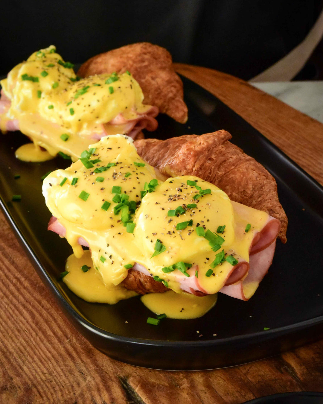 Croissant Eggs Benedict