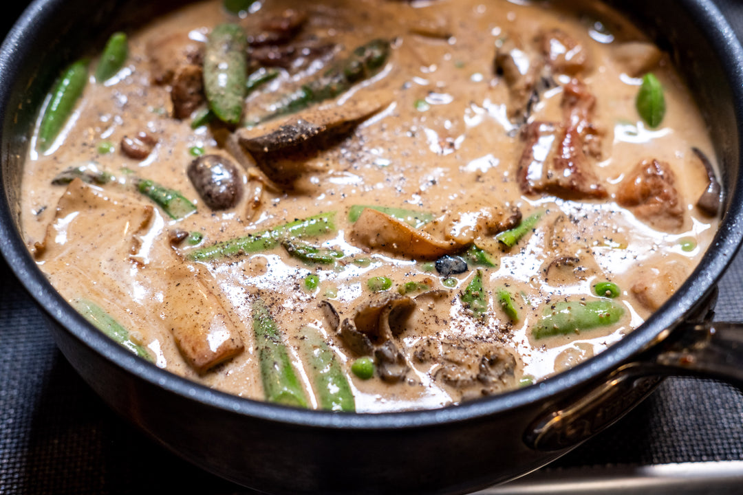Spring Pork "Stroganoff" with Bacon - Hestan Culinary