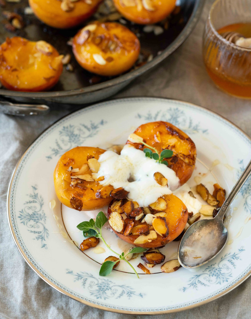 Seared Peaches with Greek Yogurt - Hestan Culinary