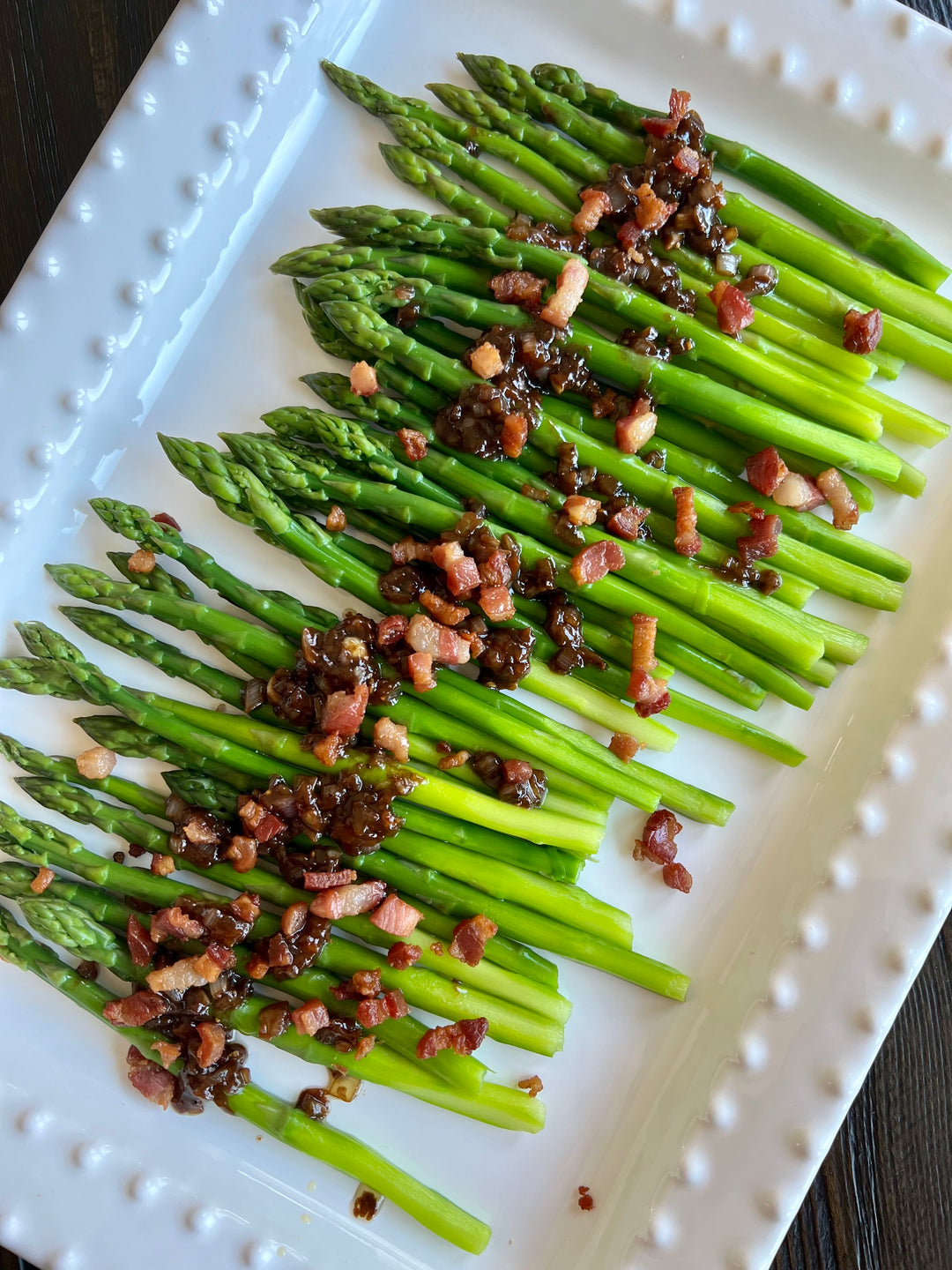Asparagus with Pancetta & Balsamic Vinaigrette