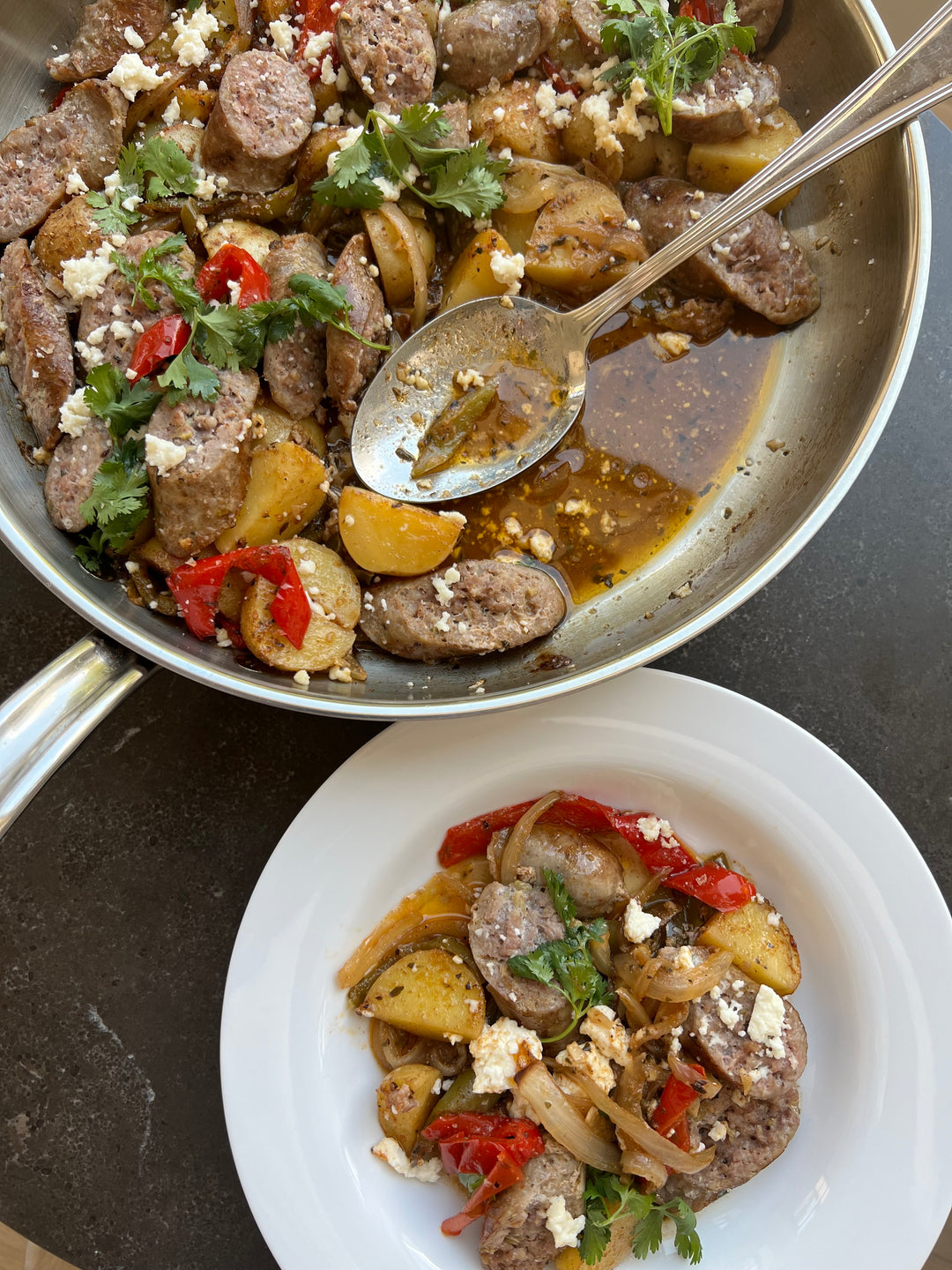 Southwestern Hatch Chile Sausage Skillet - Hestan Culinary