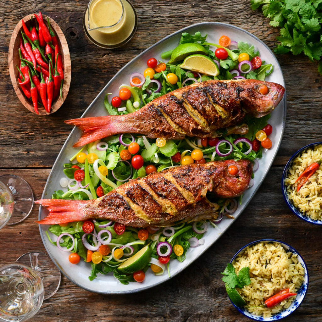 Pan Fried Wild Vermilion Snapper (B-liner) with Green Curry - Hestan Culinary
