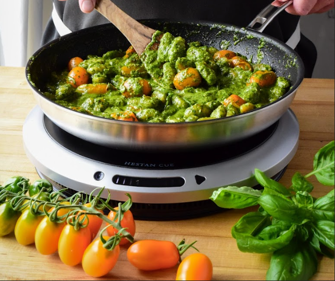 Pan Fried Pesto Gnocchi