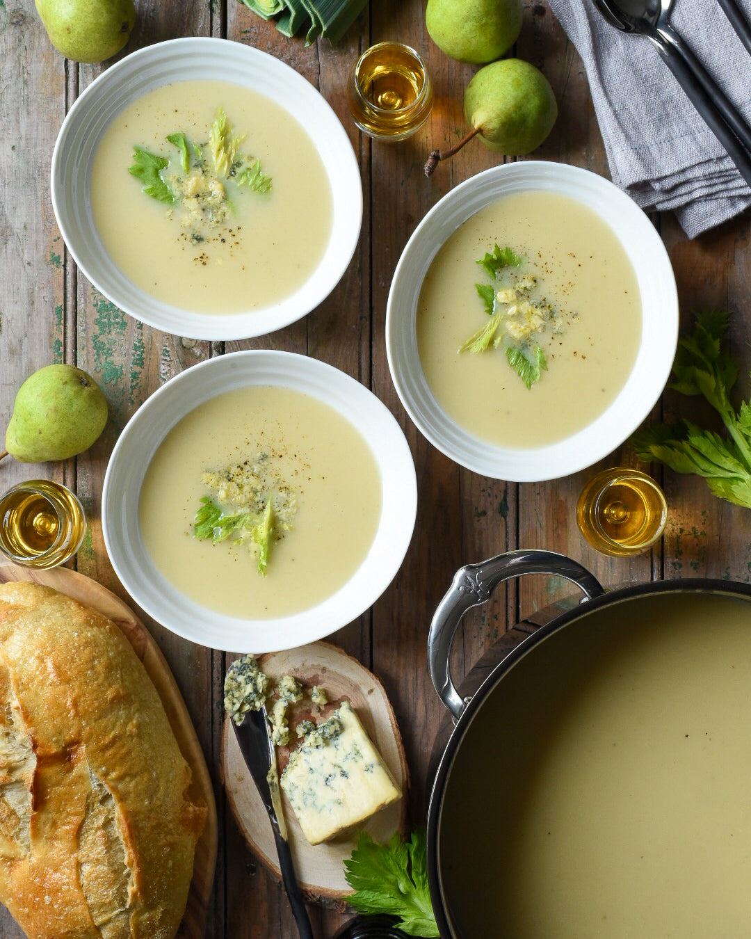 Pear, Port, Potato & Stilton Soup - Hestan Culinary
