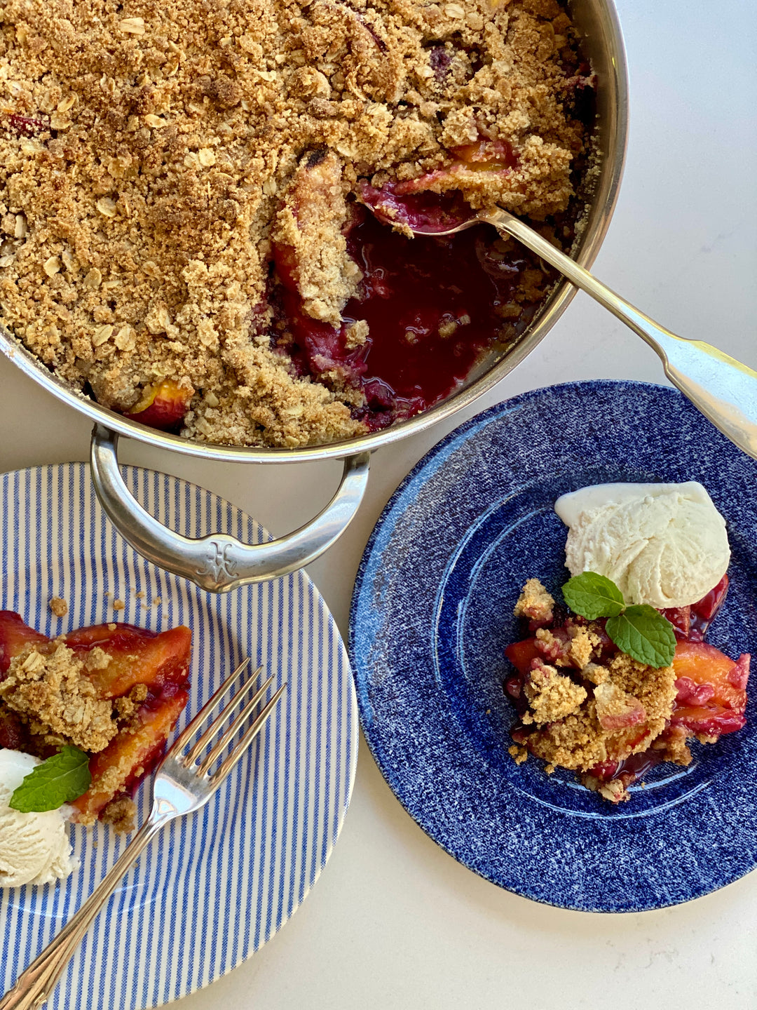 Blackberry Peach Summertime Crisp - Hestan Culinary