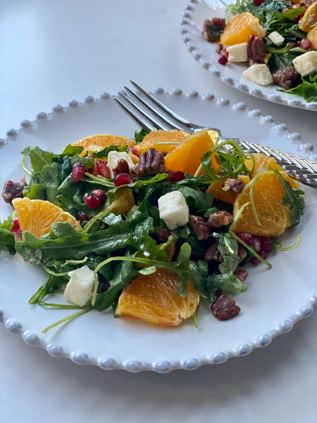 Arugula Salad with Orange and Spiced Pecans