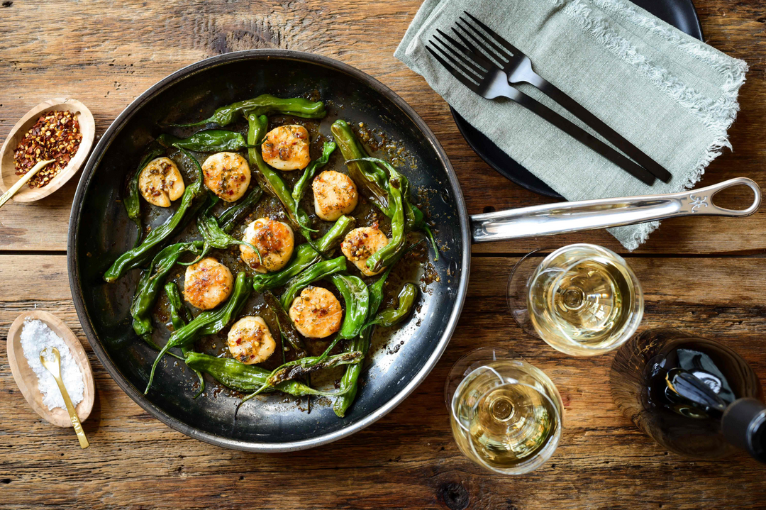 Seared Scallops with Garlic Tarragon Butter