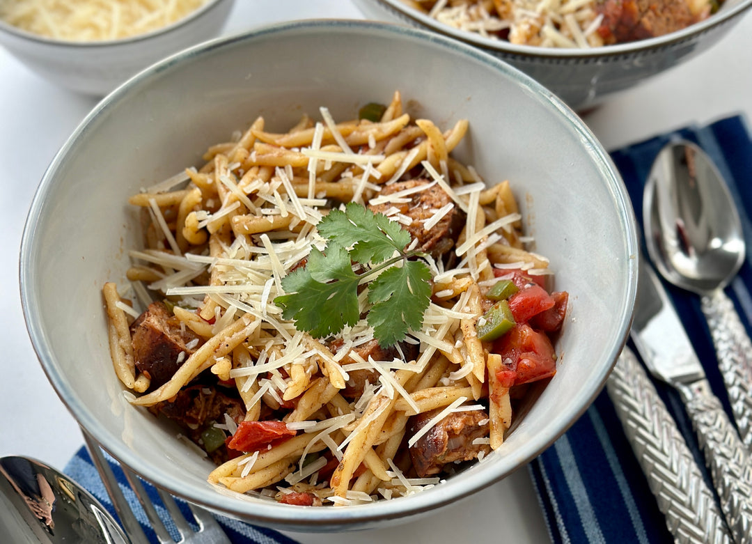 One Pot Sausage & Pepper Pasta