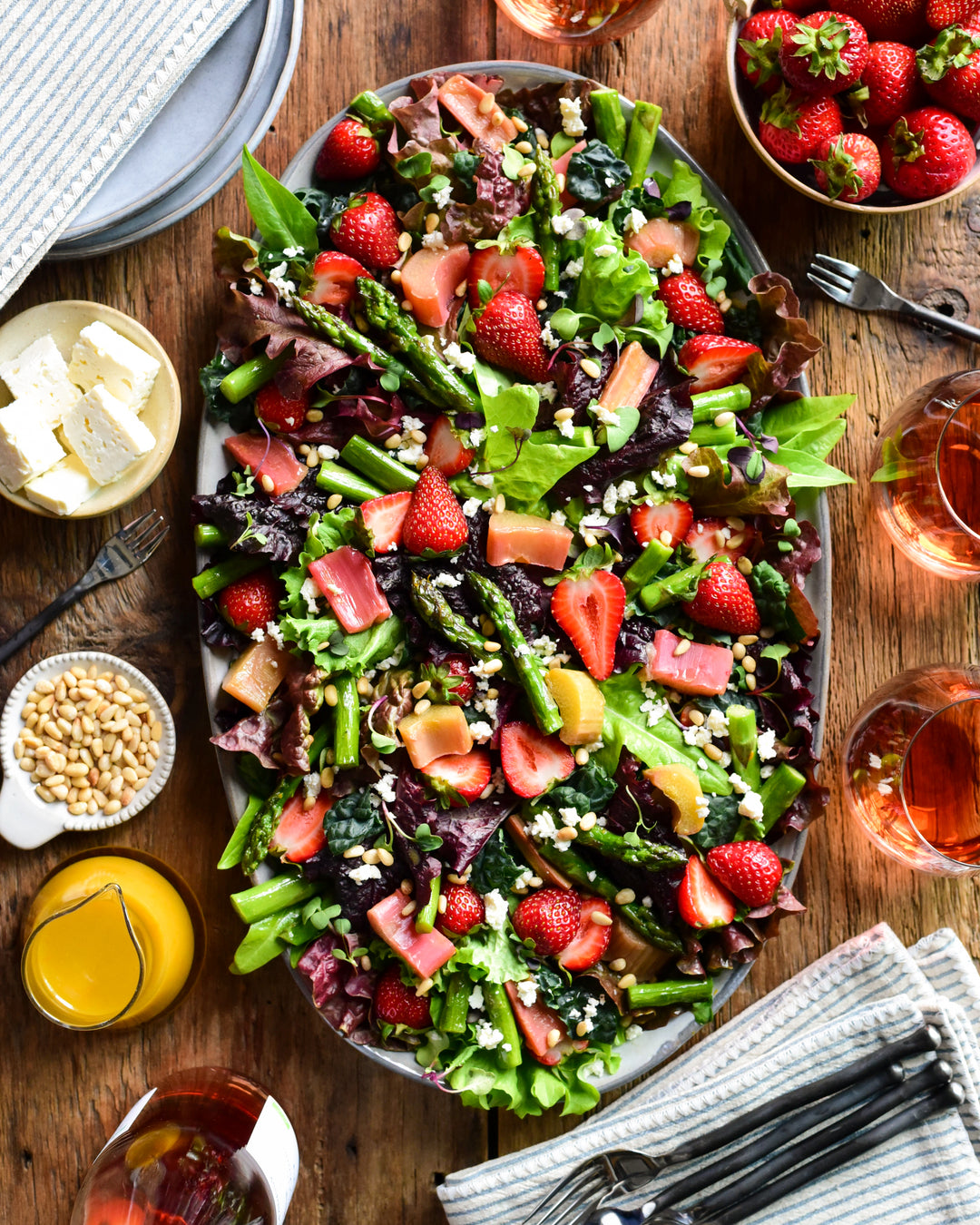 Strawberry, Asparagus and Rhubarb Salad - Hestan Culinary