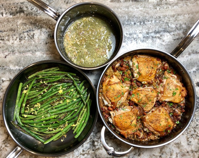 Sautéed Green Beans with Garlic and Shallot Lemon Butter - Hestan Culinary