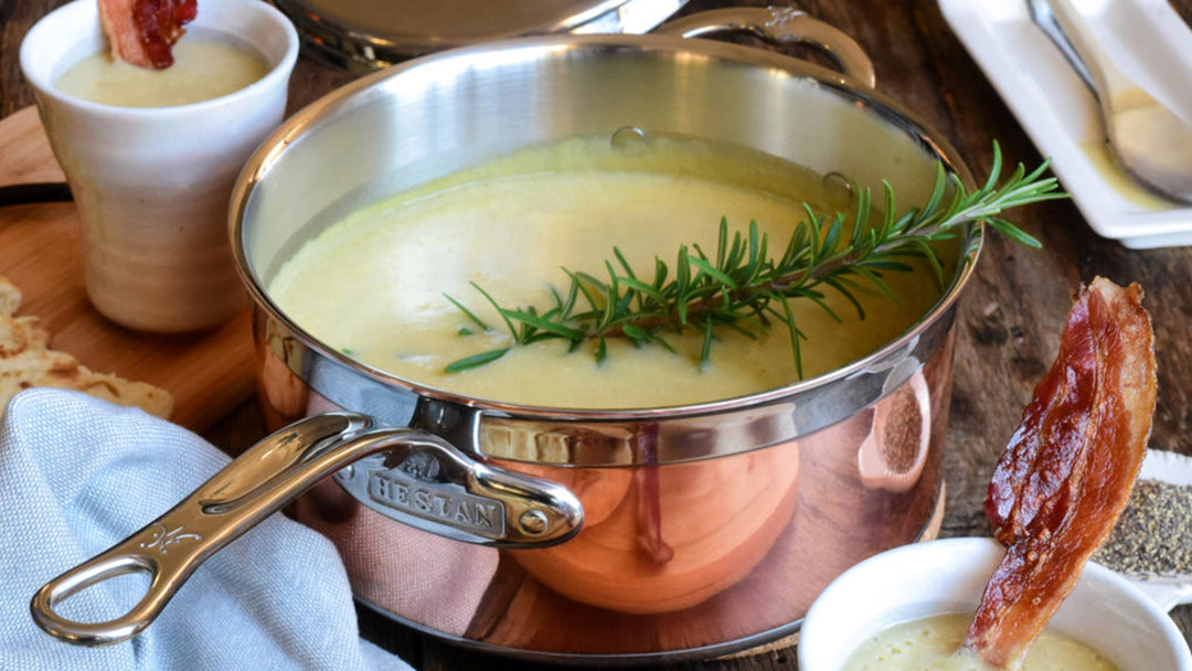 Zimmy’s Nook’s Potato, Leek, Bacon & Rosemary Soup - Hestan Culinary