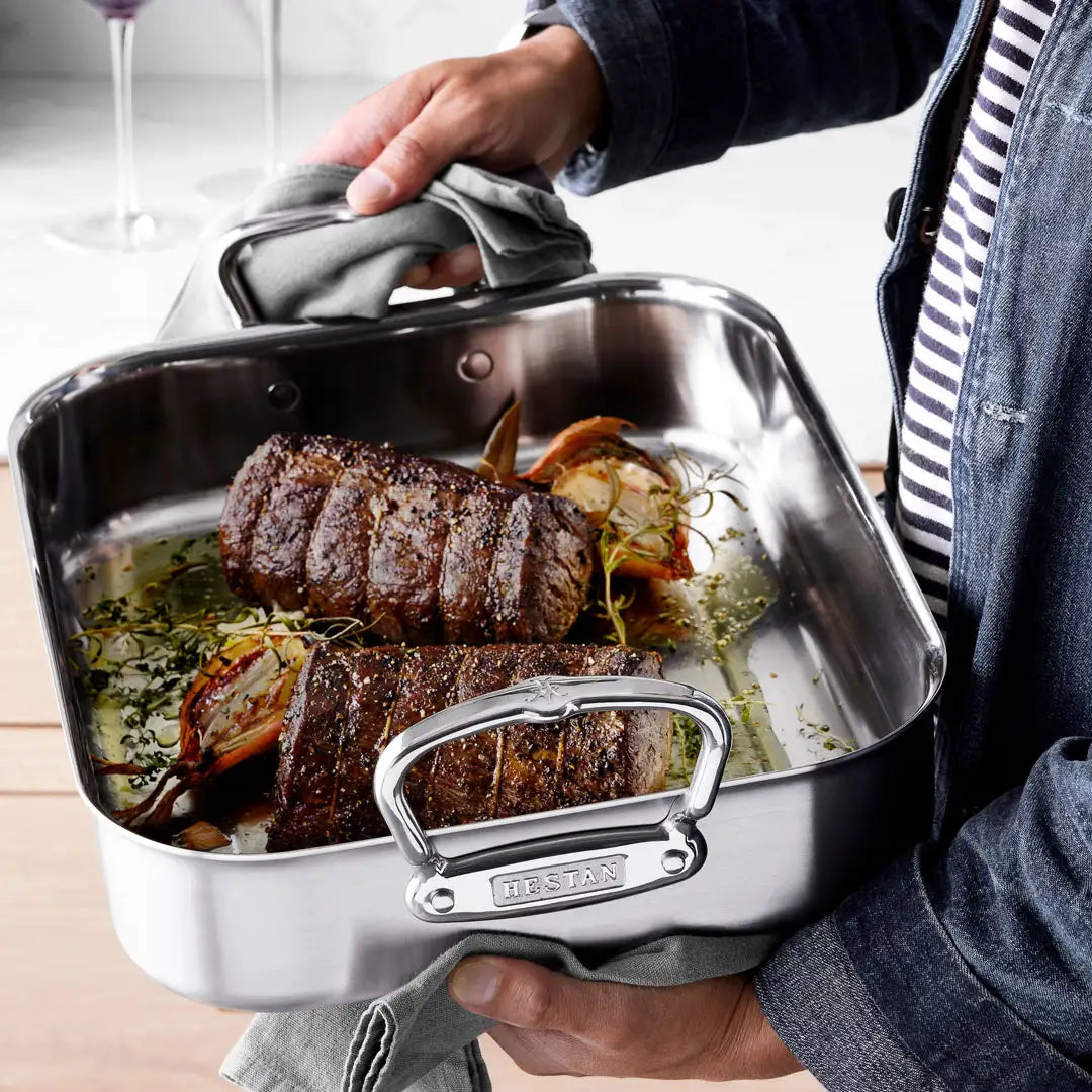 stainless steel roast pan