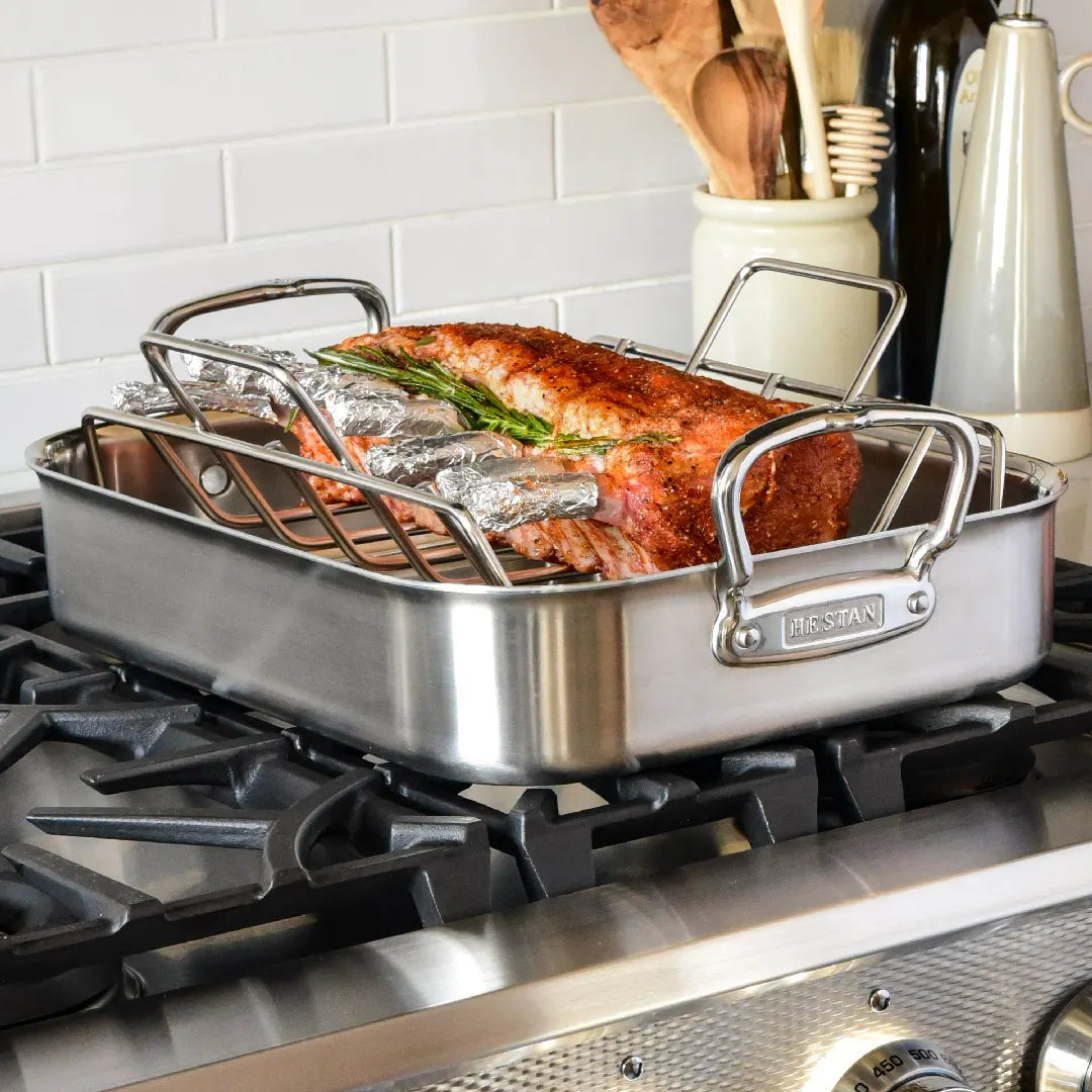 stainless steel roast pan