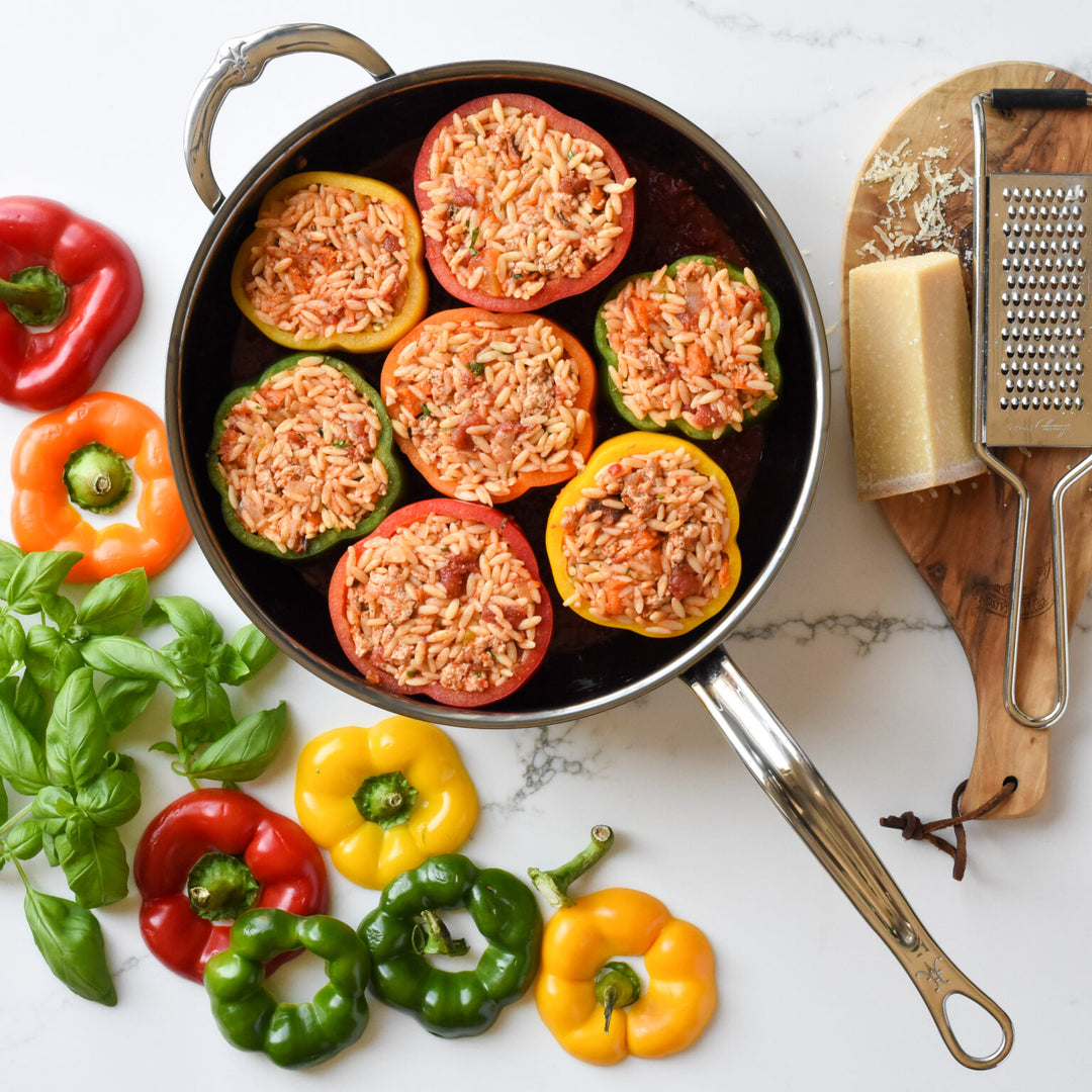 Stuffed Peppers In Tomato Sauce - Hestan Culinary