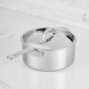 Polished Clad Stainless Steel Saucepans with Lid