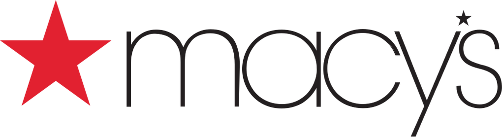 The image displays the Macys logo, featuring a bold red star followed by the word Macys in lowercase black letters with a small star above the letter y.