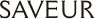 Stylized text logo reading SAVEUR in black uppercase letters on a white background.