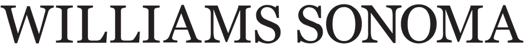 Text logo displaying WILLIAMS SONOMA in bold, black capital letters on a transparent background.